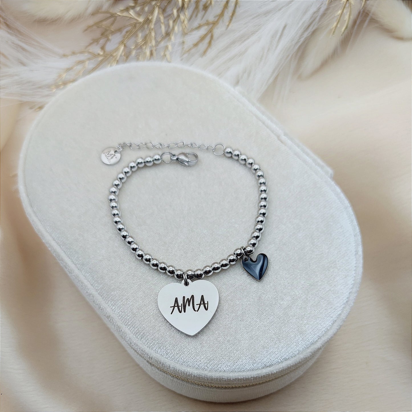 Bracciale cuore sfera