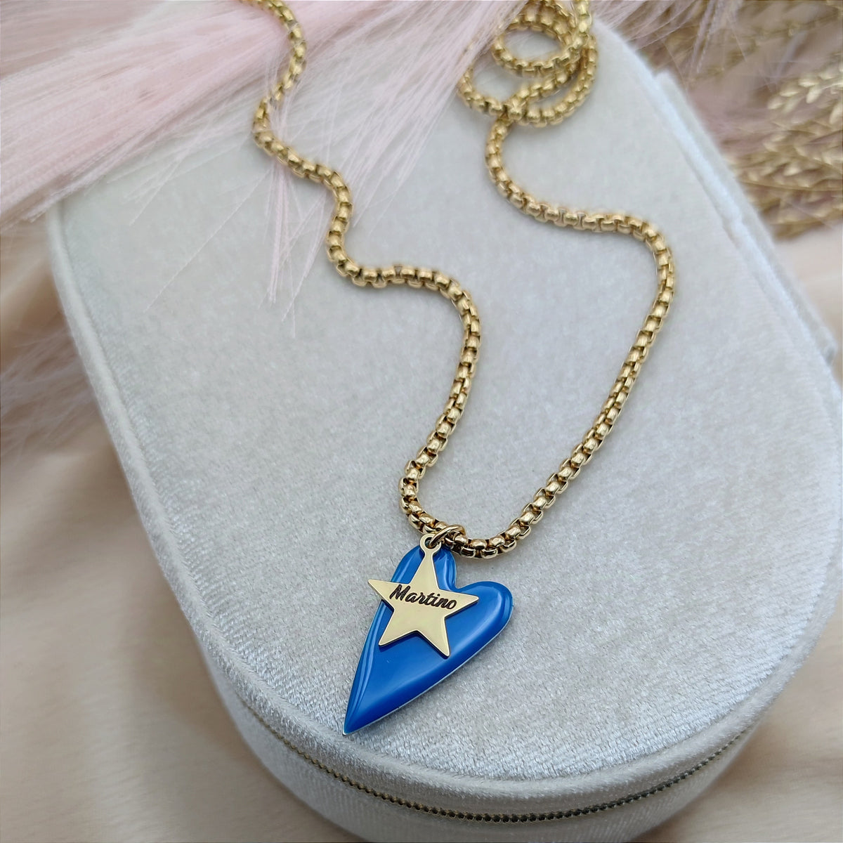 Collana cuore stella PERSONALIZZABILE