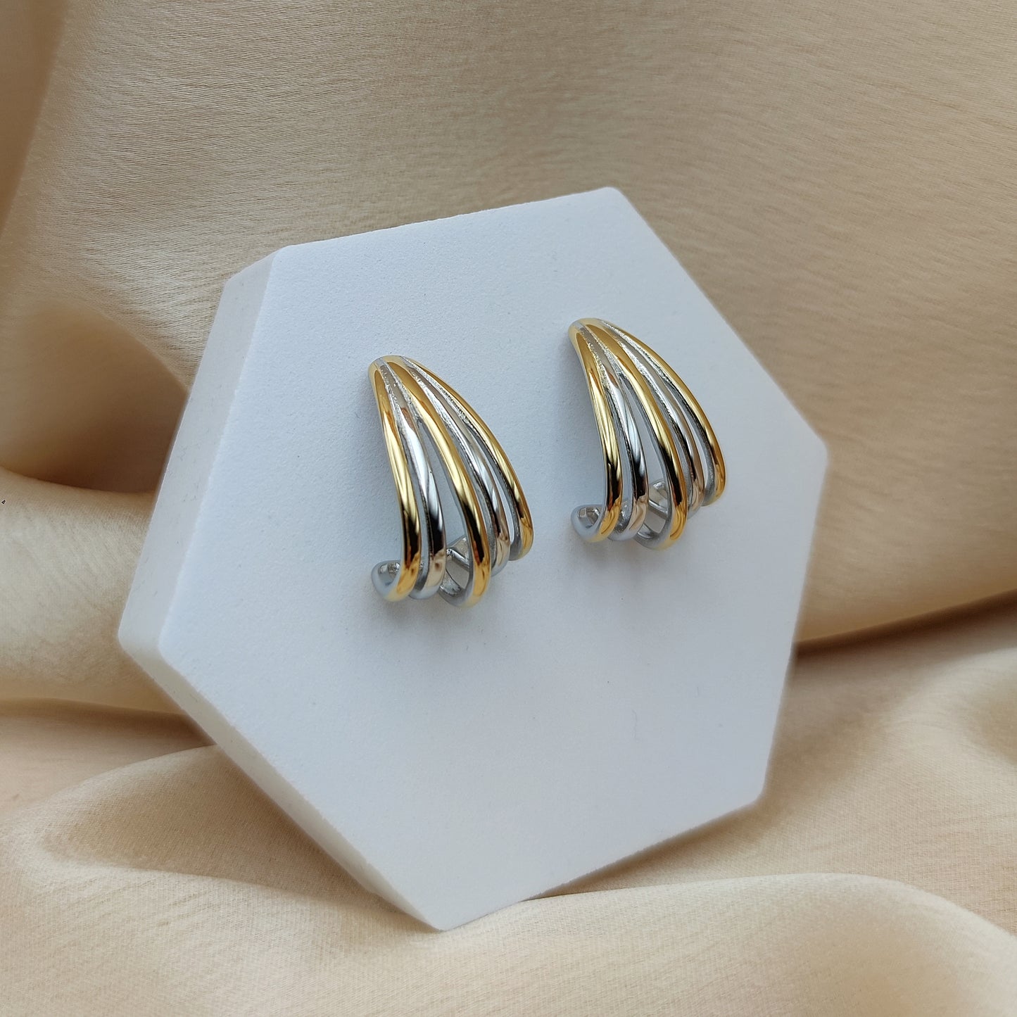 Orecchini afrodite bicolor