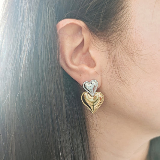 Orecchini core bicolor