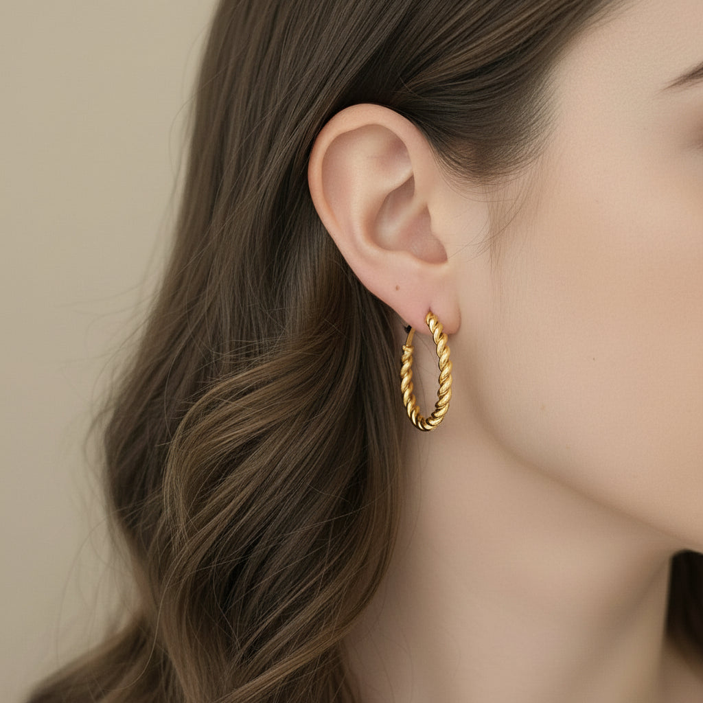 Orecchini intreccio ovale silver