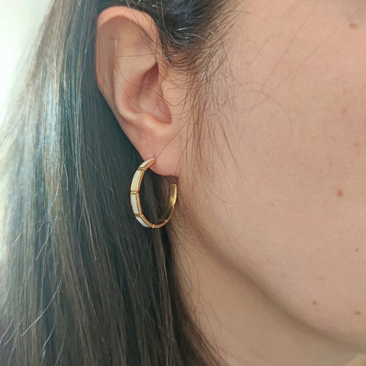 Cerchietti smaltati bianchi