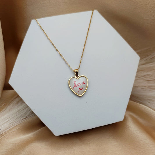 Collana love u cuore gold