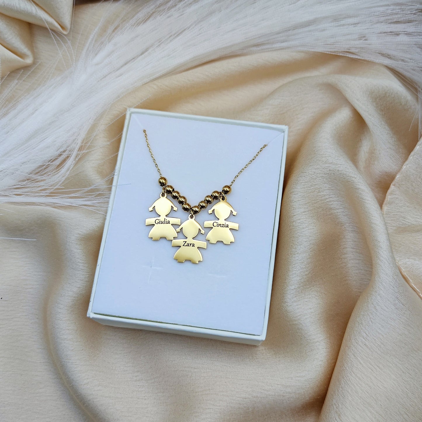 Collana tre bebè sfera