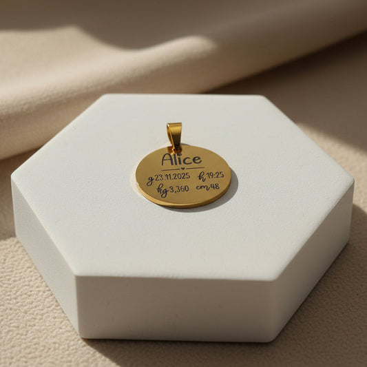 Ciondolo nascita PERSONALIZZABILE