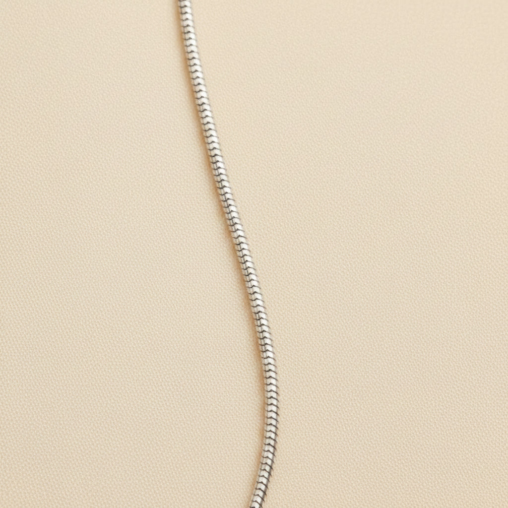 Catenina serpentina silver 40 cm