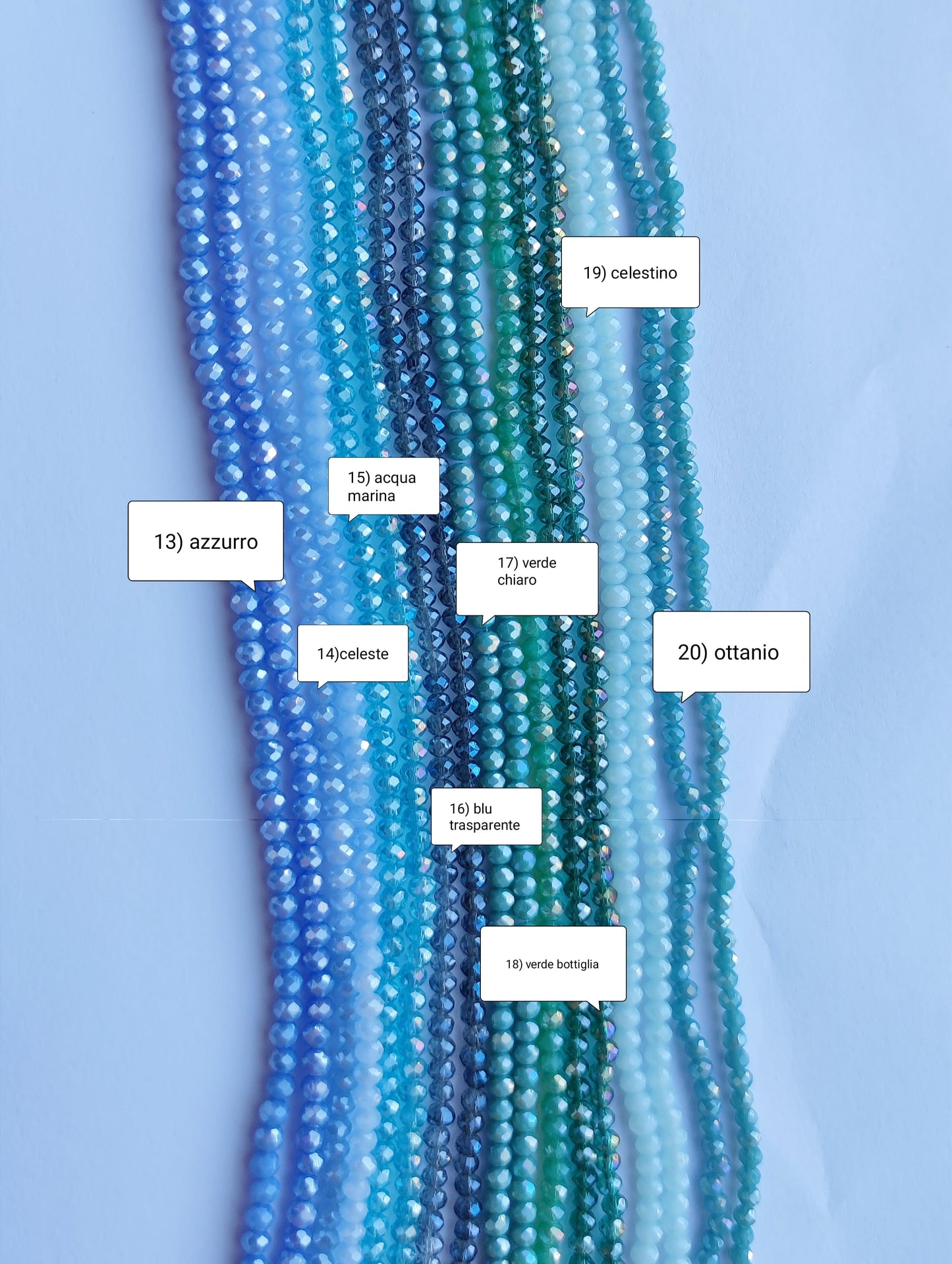 Collana cristalli luce due charms
