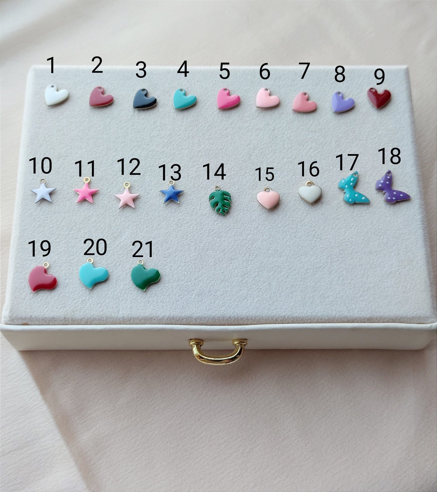 Portachiavi cuore due charms
