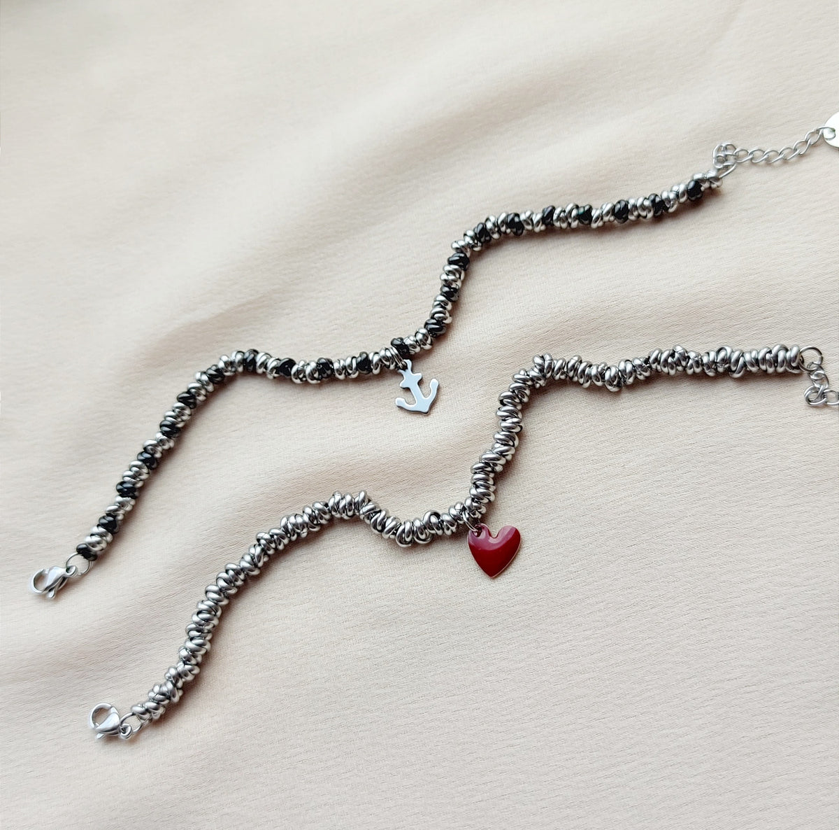 Bracciale nodini con charms PERSONALIZZABILI a partire da €10