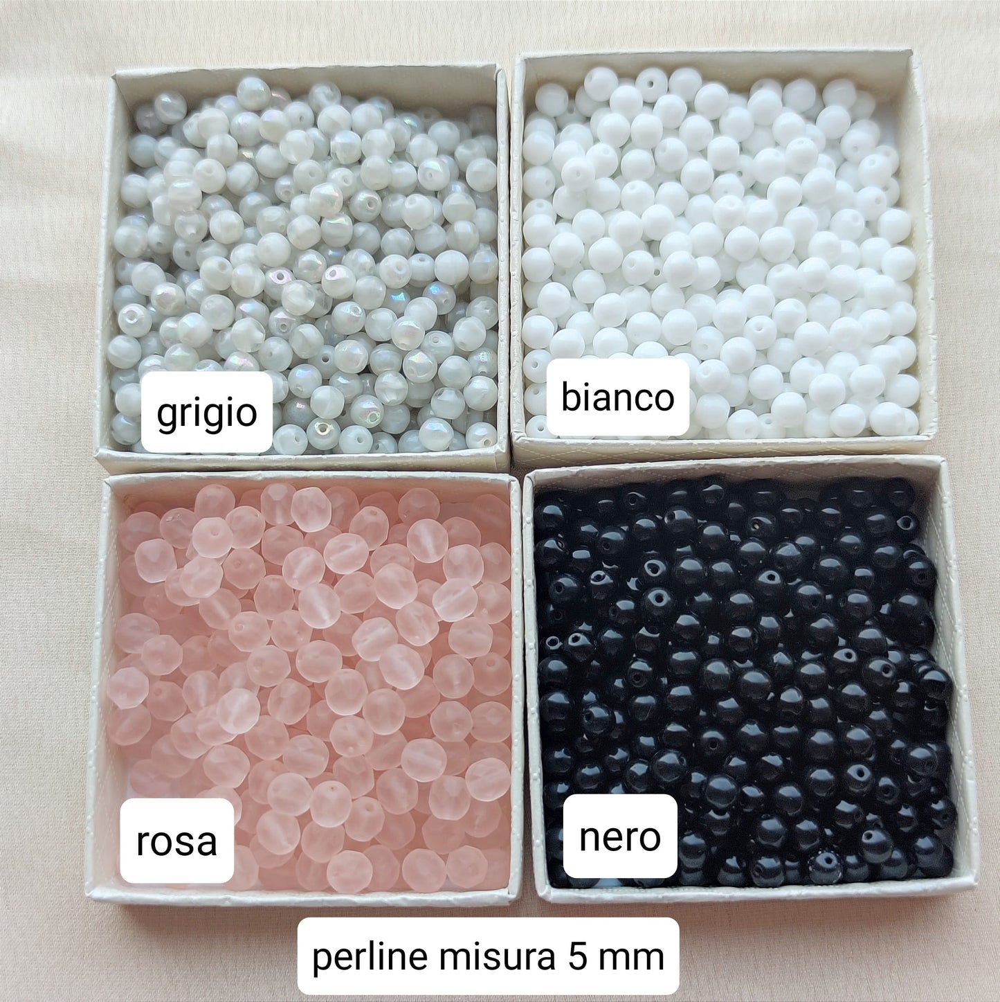 collana perline da 2 a 3 bebè PERSONALIZZABILE