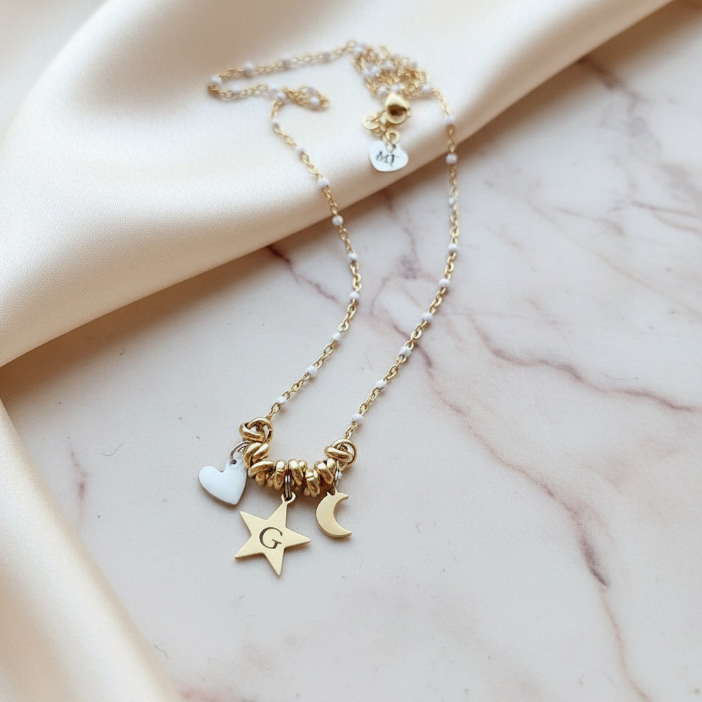 Collana smaltata stella PERSONALIZZABILE a partire da 19,90