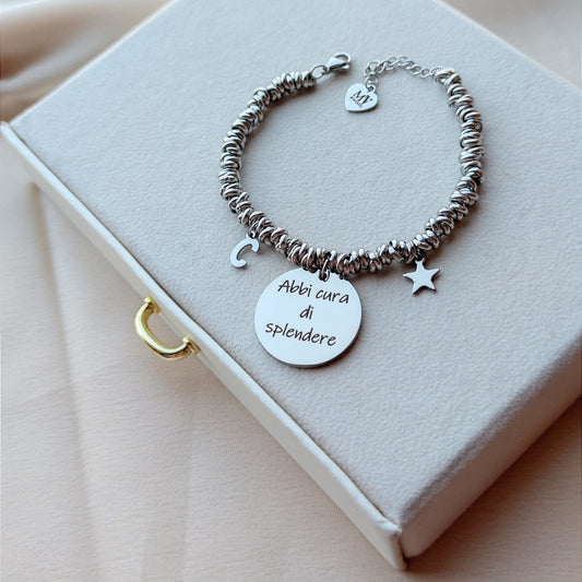 Bracciale nodini circle PERSONALIZZABILE