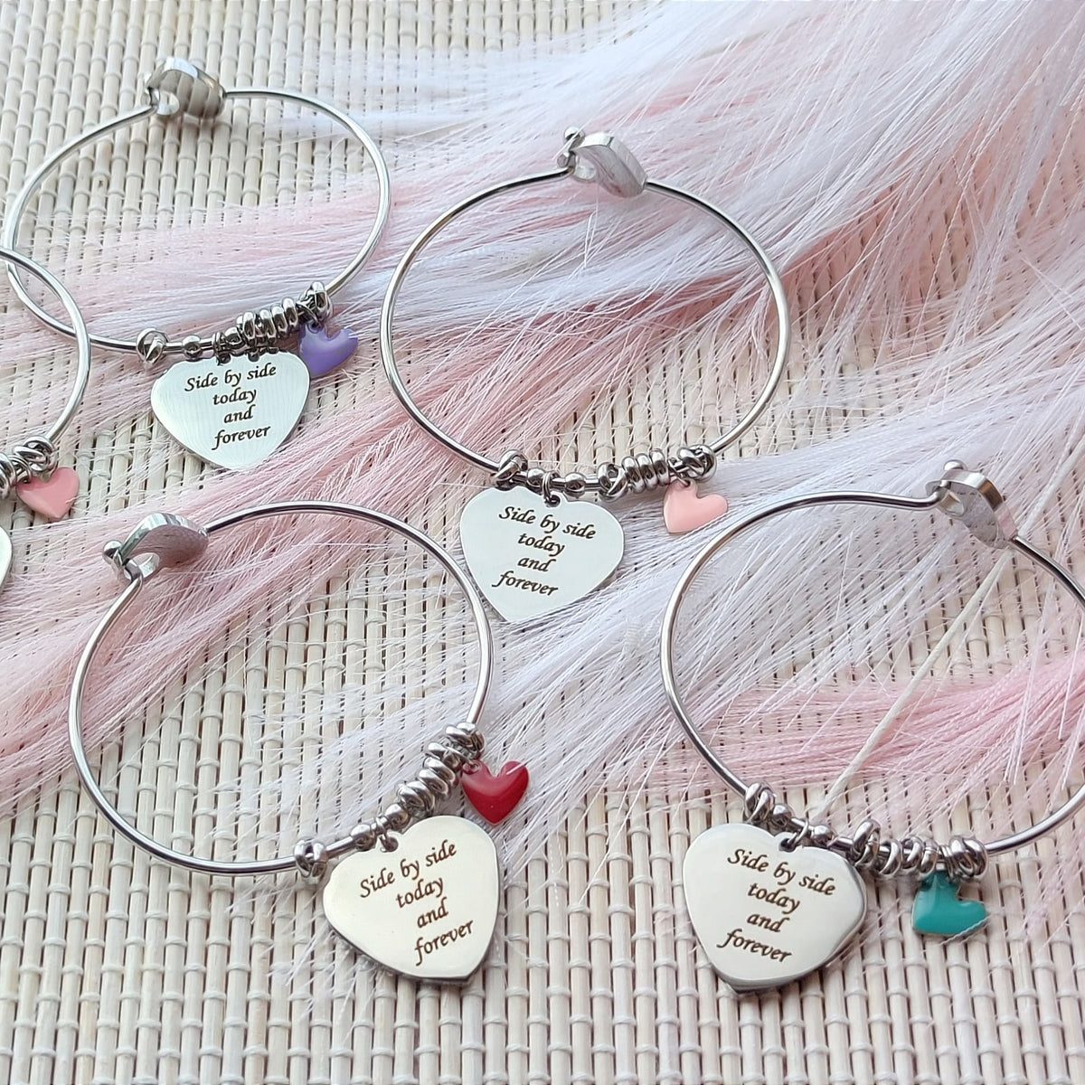 Bracciale cuore charm PERSONALIZZABILE a partire da 18,90