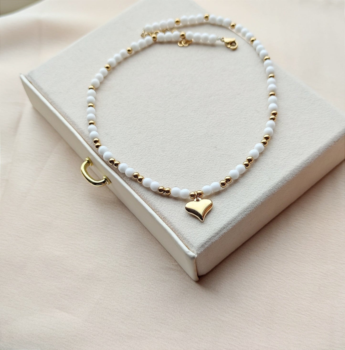 Collana cuore bombato PERSONALIZZABILE
