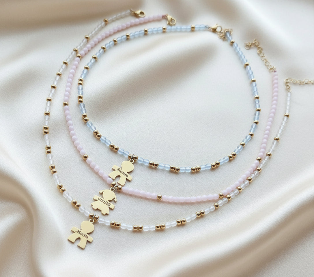Collana bebè con perline