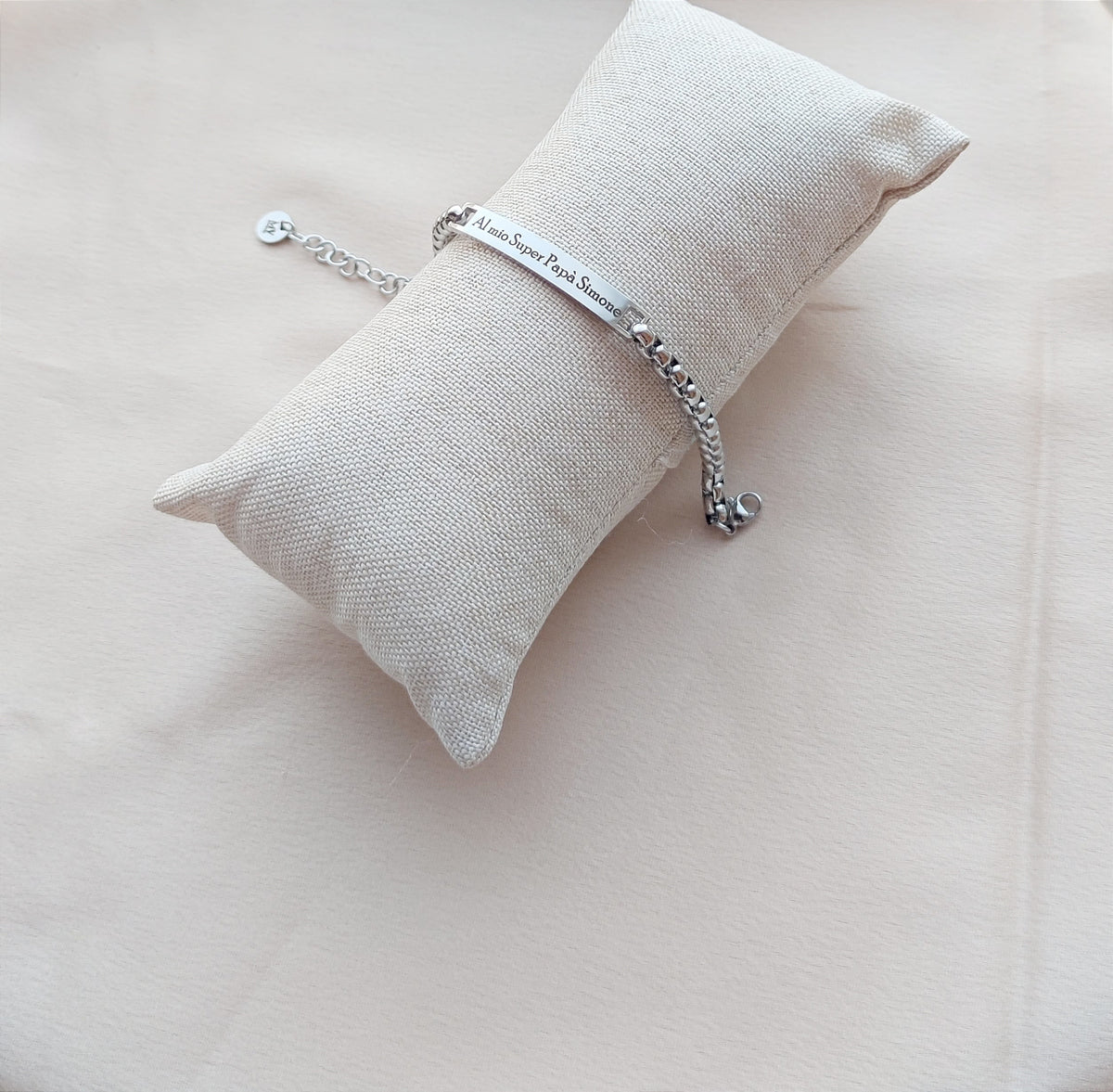 Bracciale Targhetta grande PERSONALIZZABILE