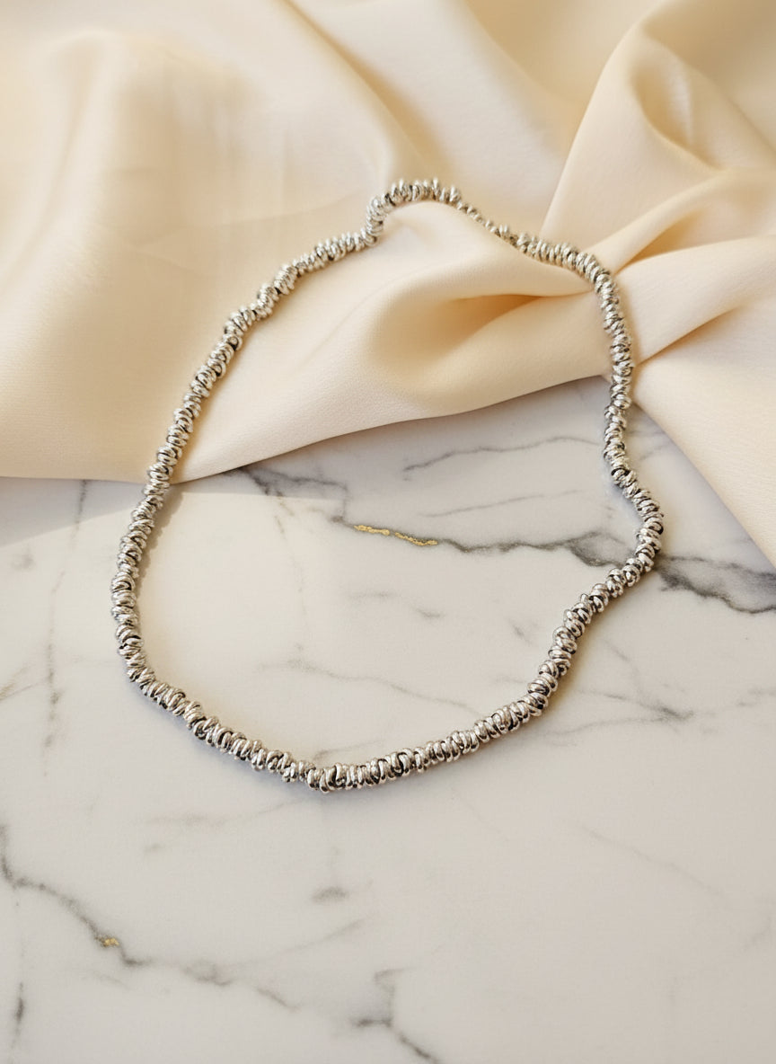 Collana nodini silver