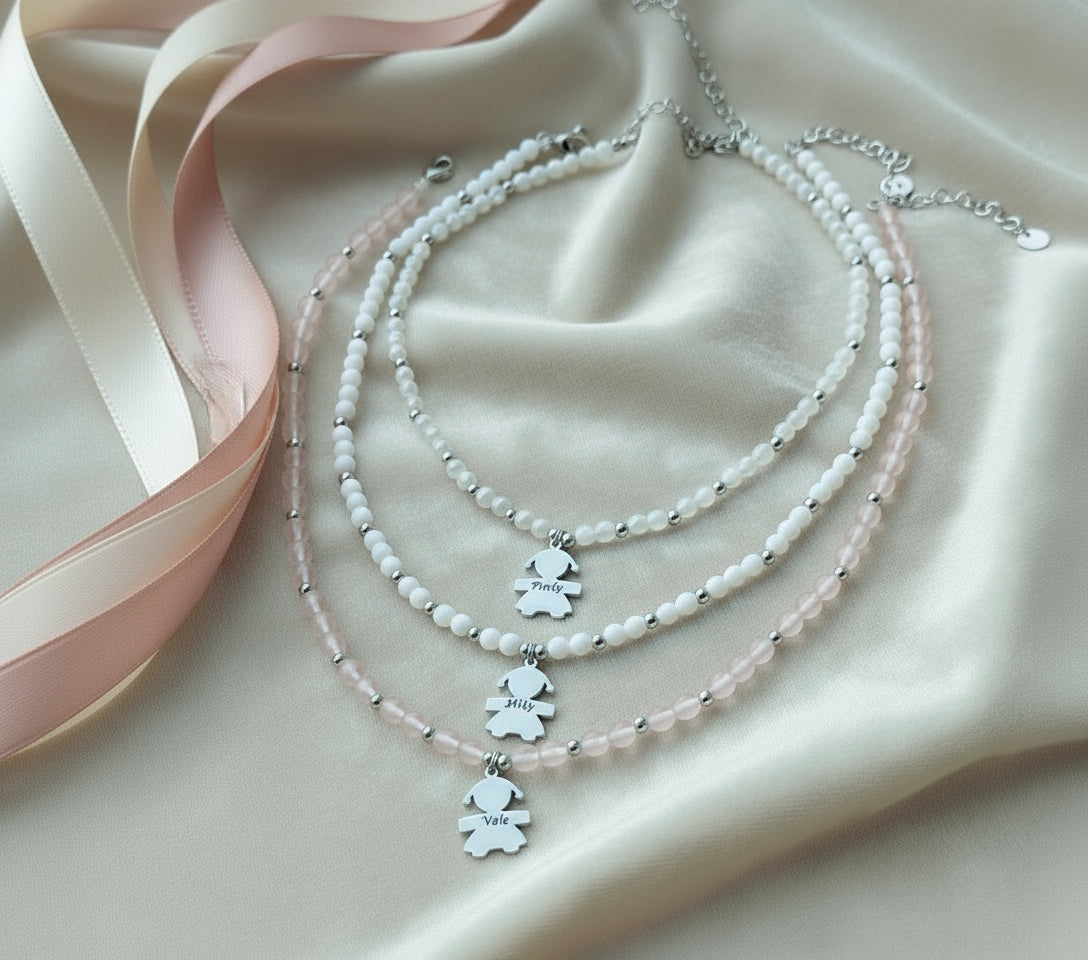 Collana bebè con perline