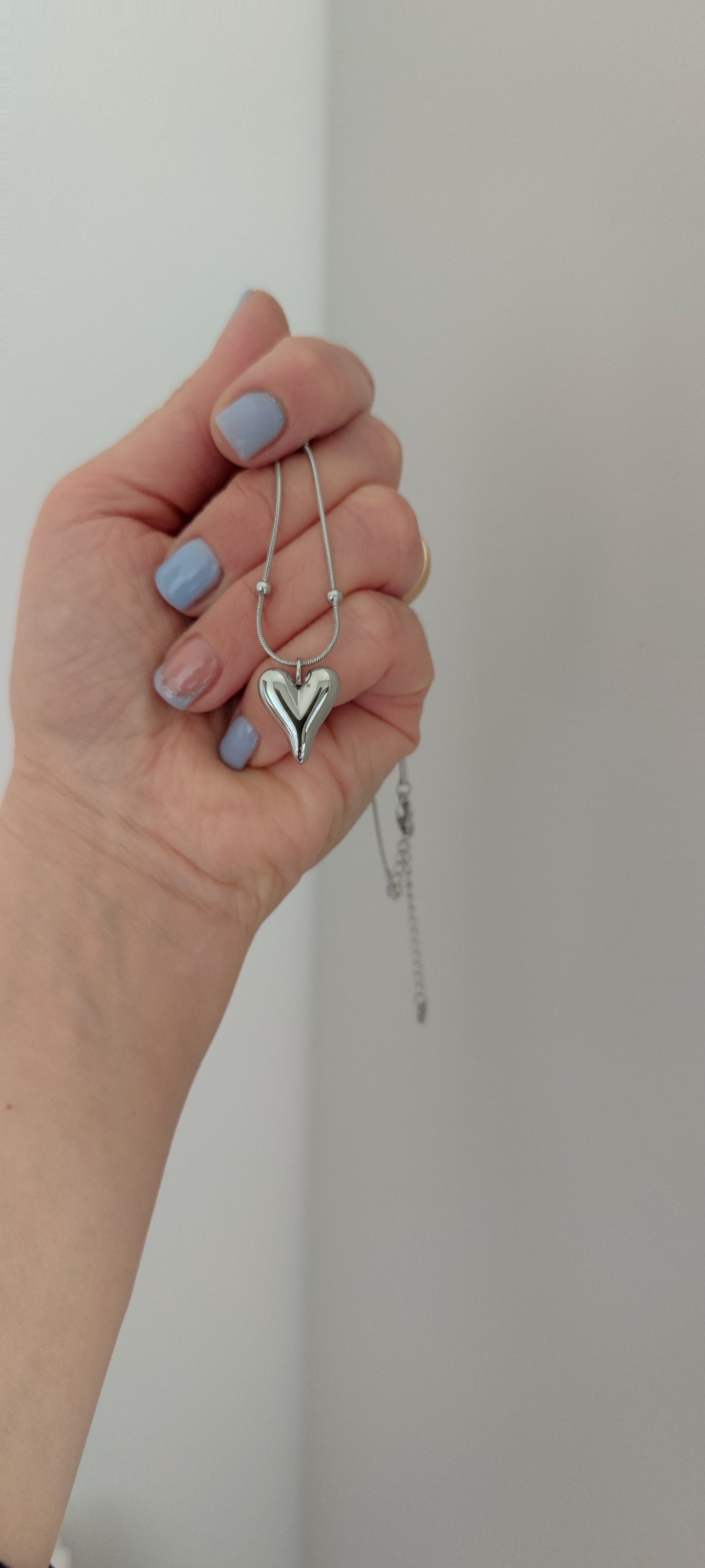 Collana cuore slim silver