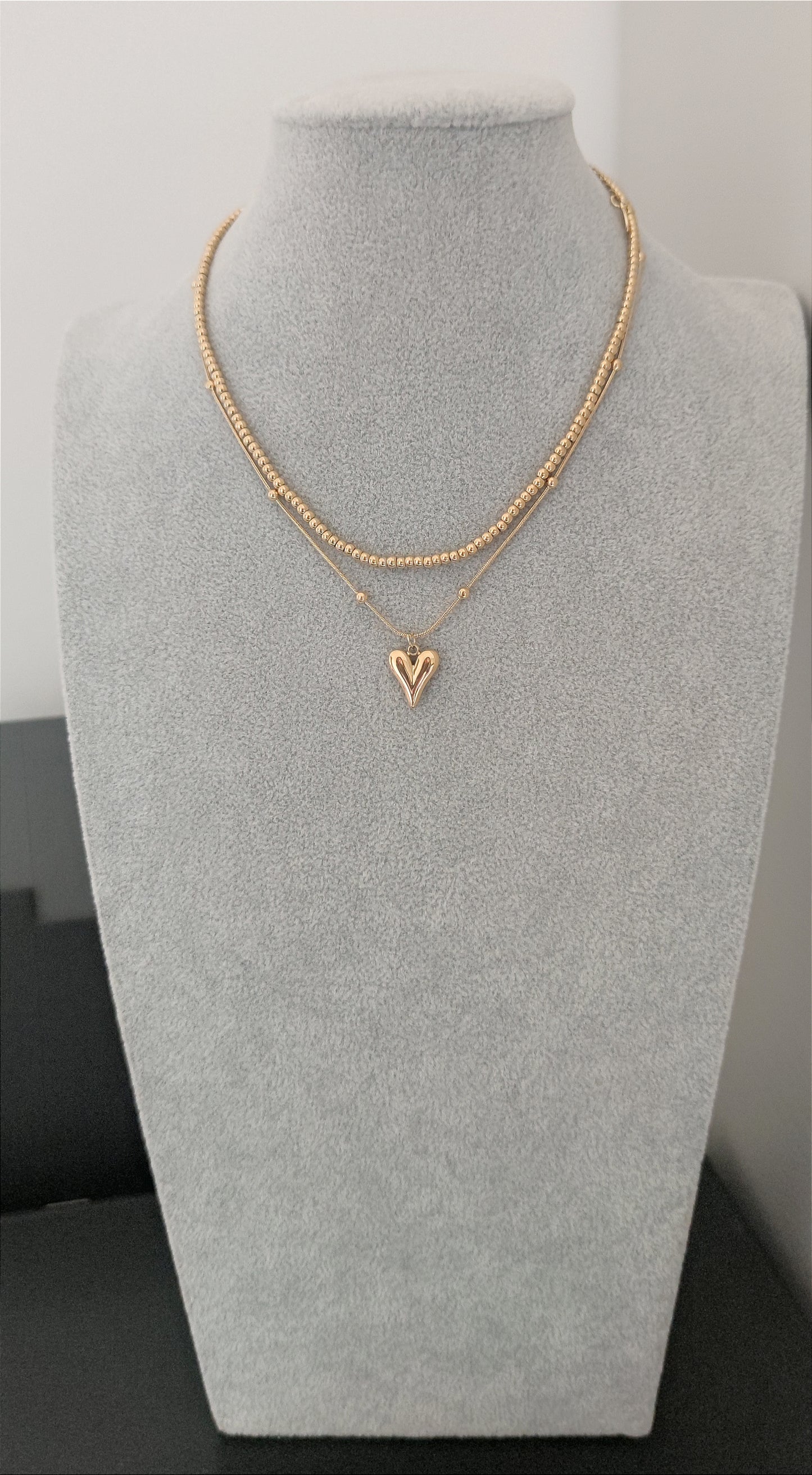 Collana micro sfere gold