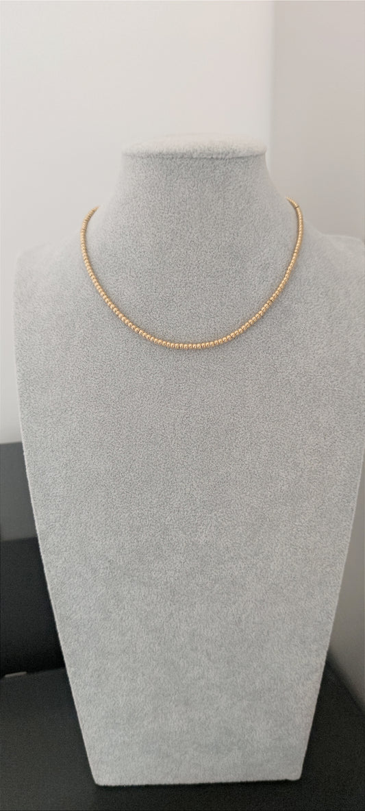 Collana micro sfere gold