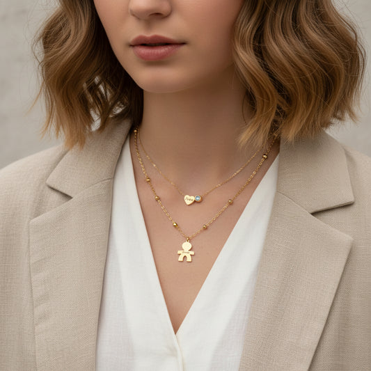 Collana bebè due fili