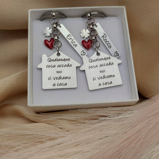 portachiavi casetta multicharms