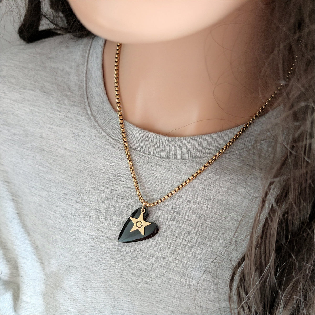 Collana cuore stella PERSONALIZZABILE