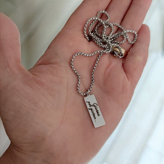 Collana serpentina targhetta PERSONALIZZABILE