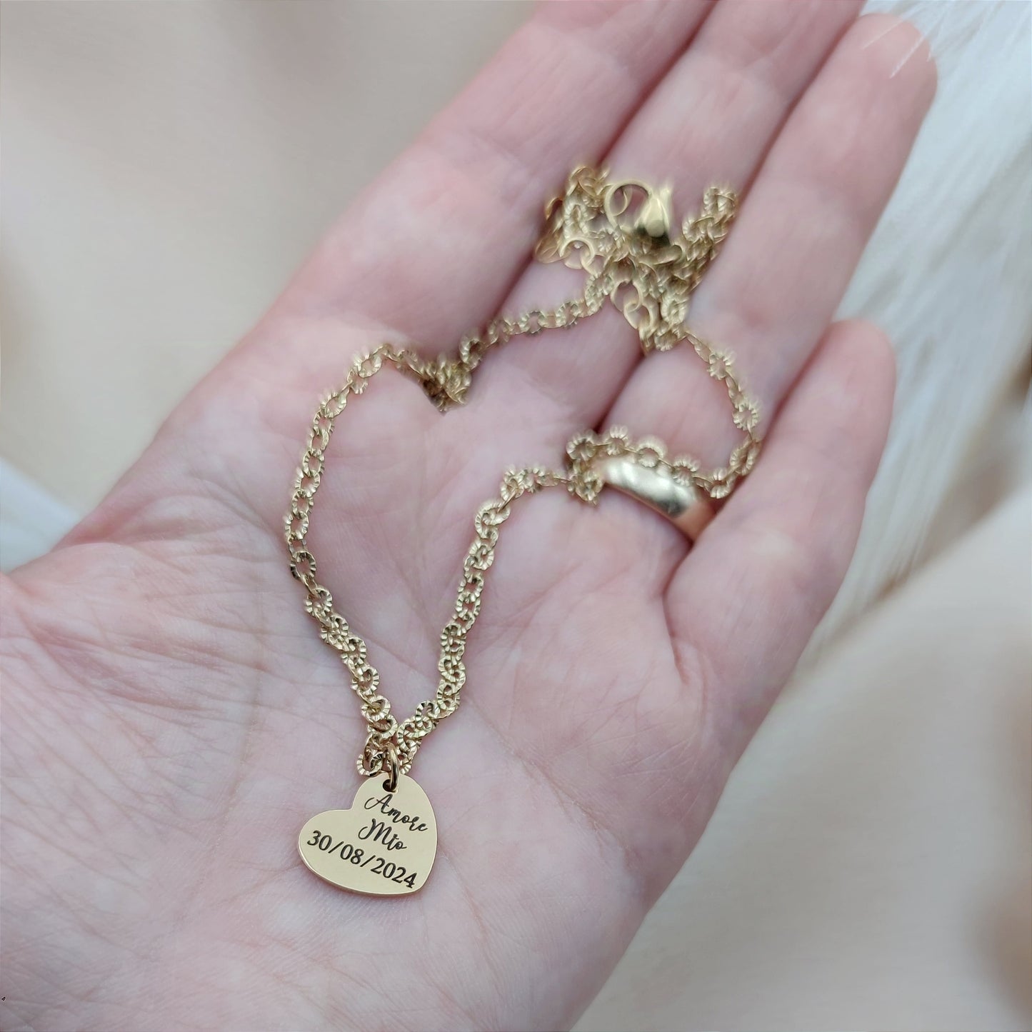 Collana cuoricina gold PERSONALIZZABILE🌟