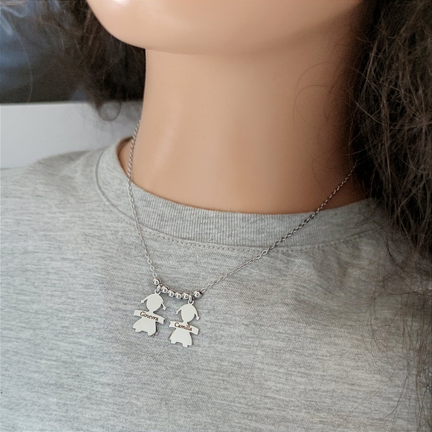 Collana due bebè PERSONALIZZABILE