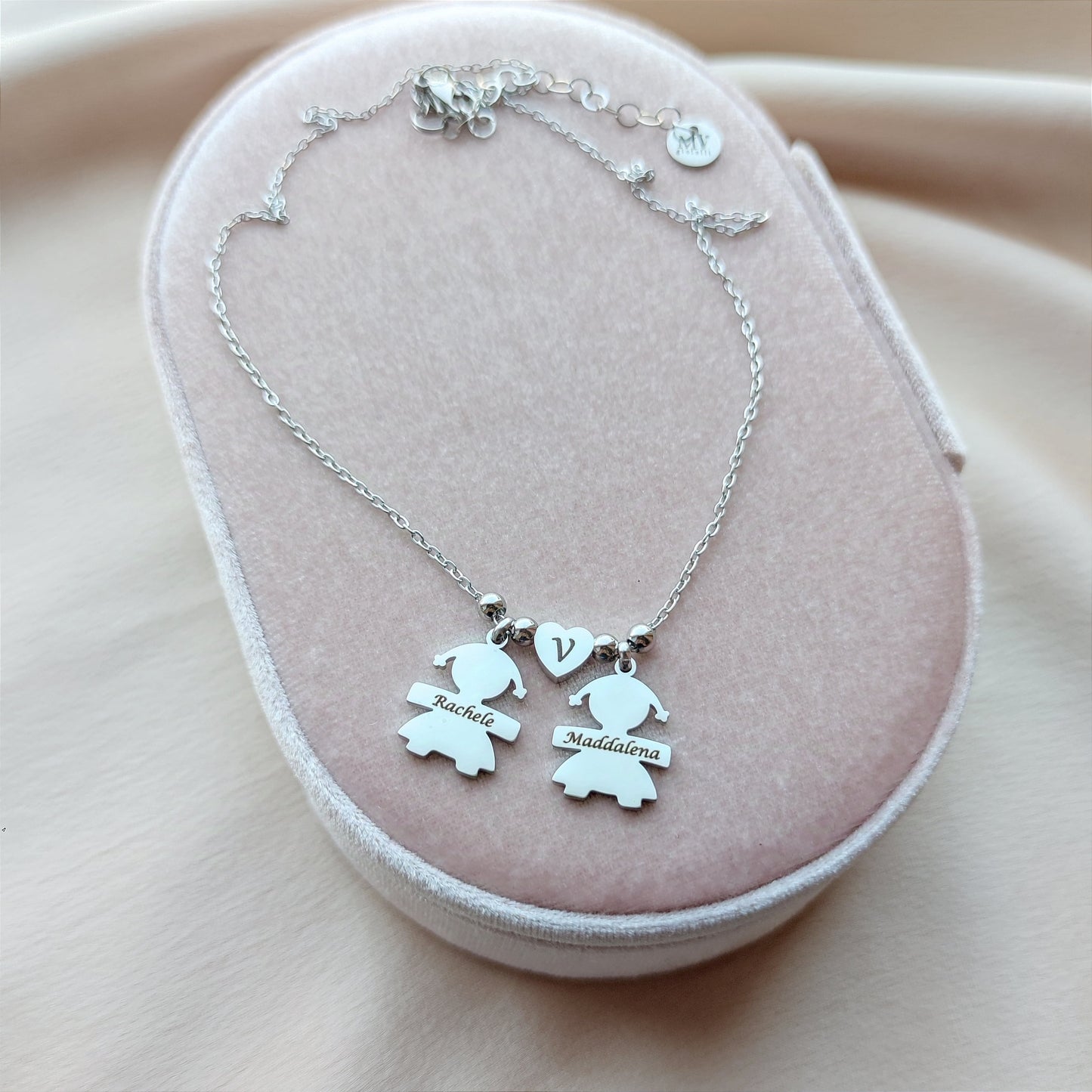 collana due bebè