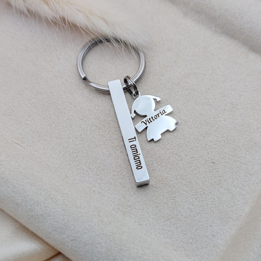 Portachiavi parallelepipedo 1 bebè