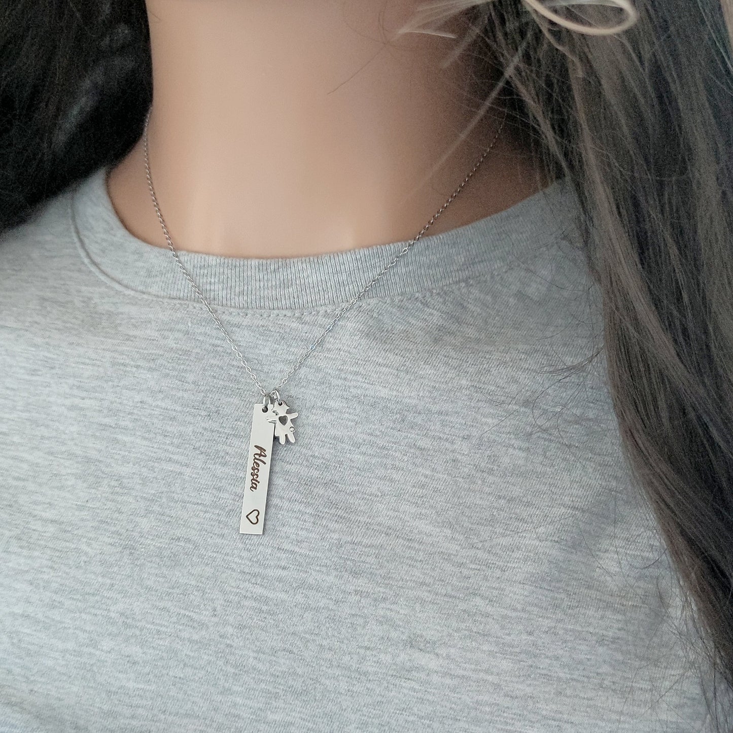 Collana targhetta bebè PERSONALIZZABILE
