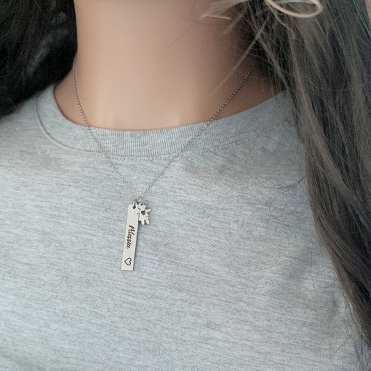 Collana targhetta bebè PERSONALIZZABILE