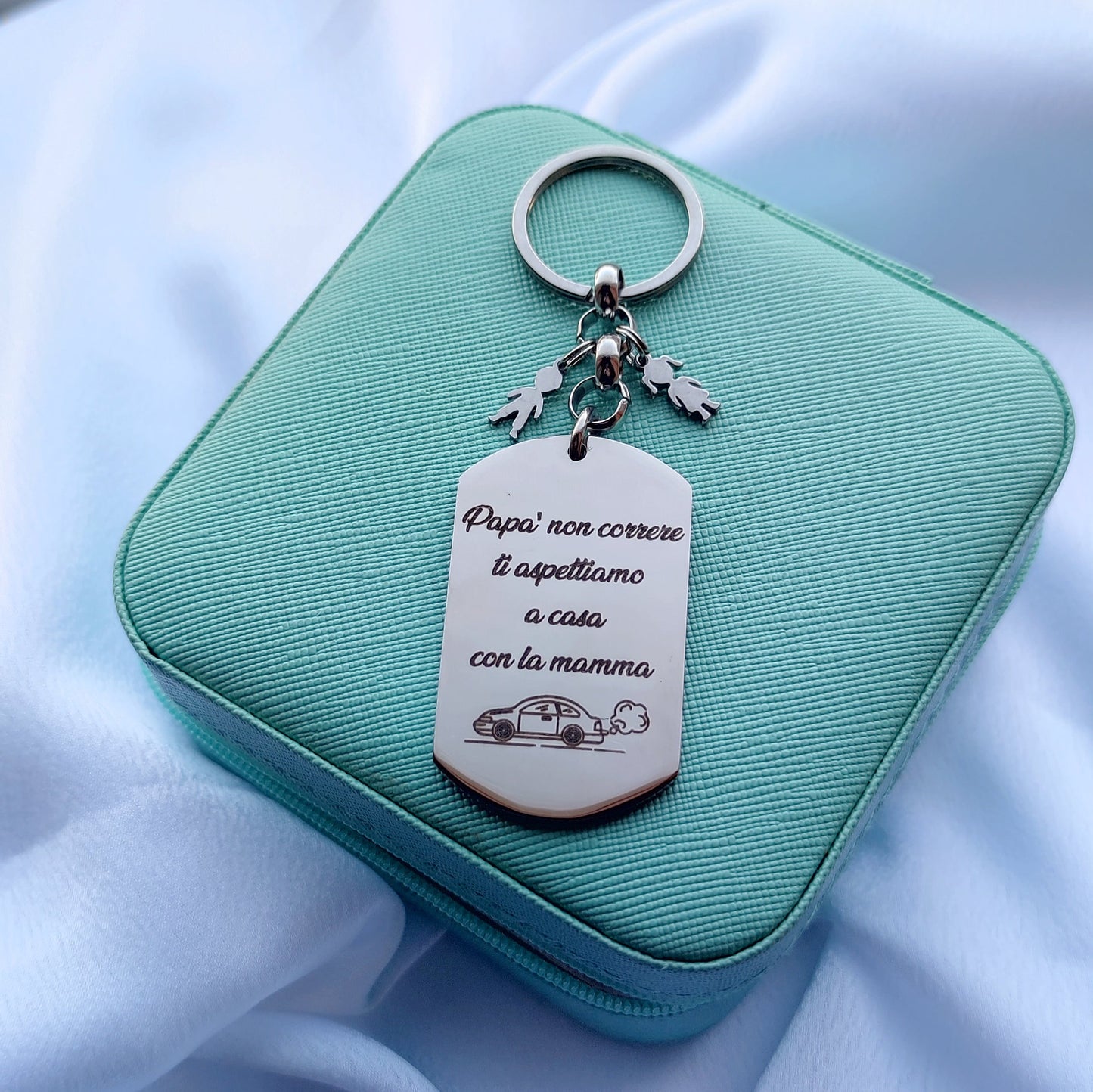 Portachiavi targhetta da 1 a 3 mini bebè