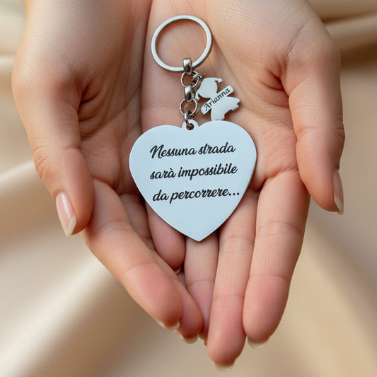 Portachiavi cuore da uno a tre bebè PERSONALIZZABILE. A partire da €20,90