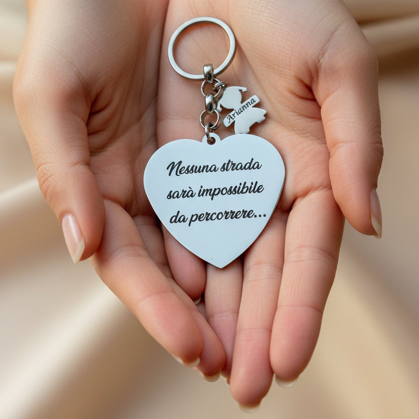 Portachiavi cuore da 1 a 3 bebè PERSONALIZZABILE a partire da €20,90