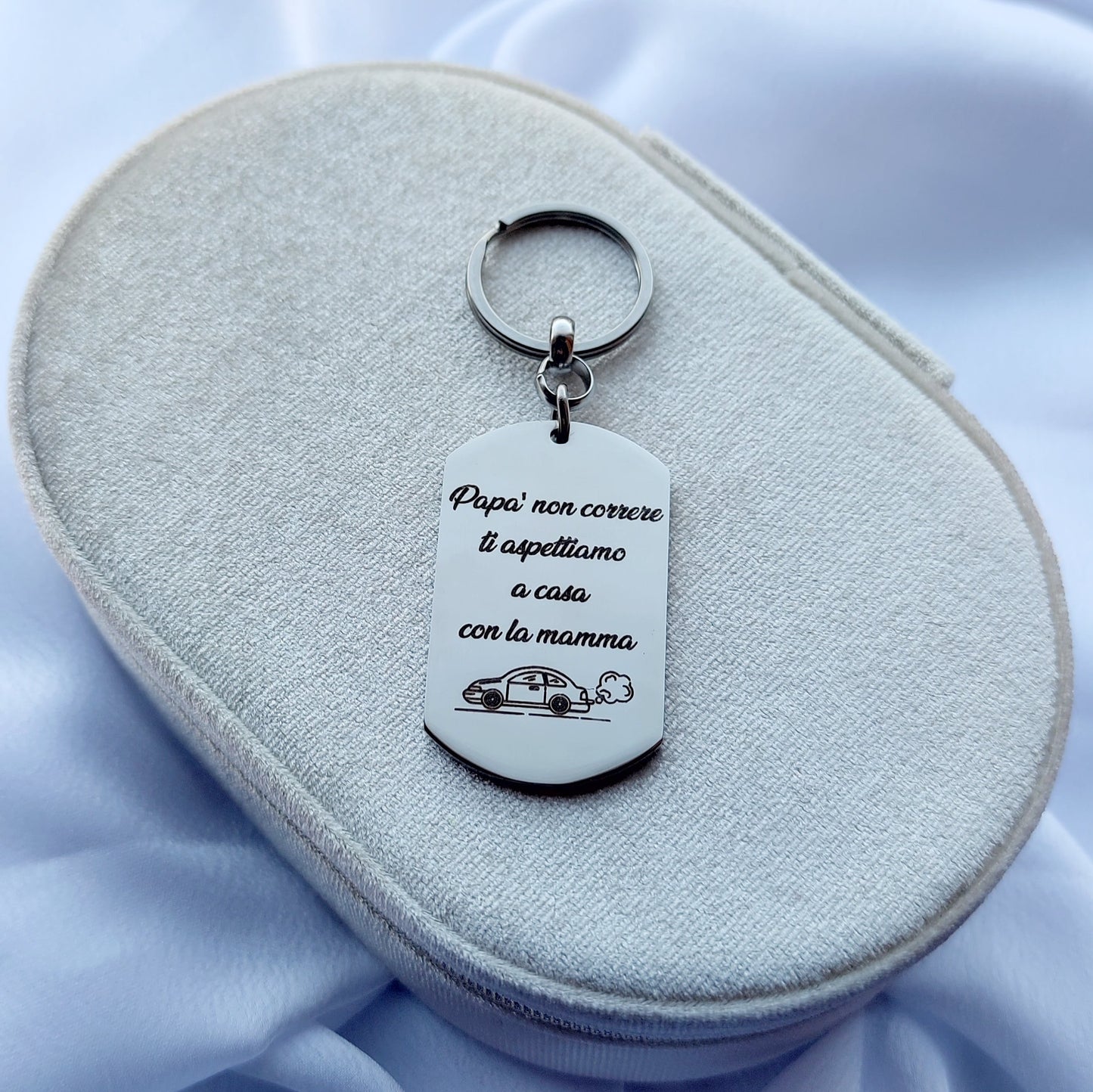 Portachiavi targhetta macchina