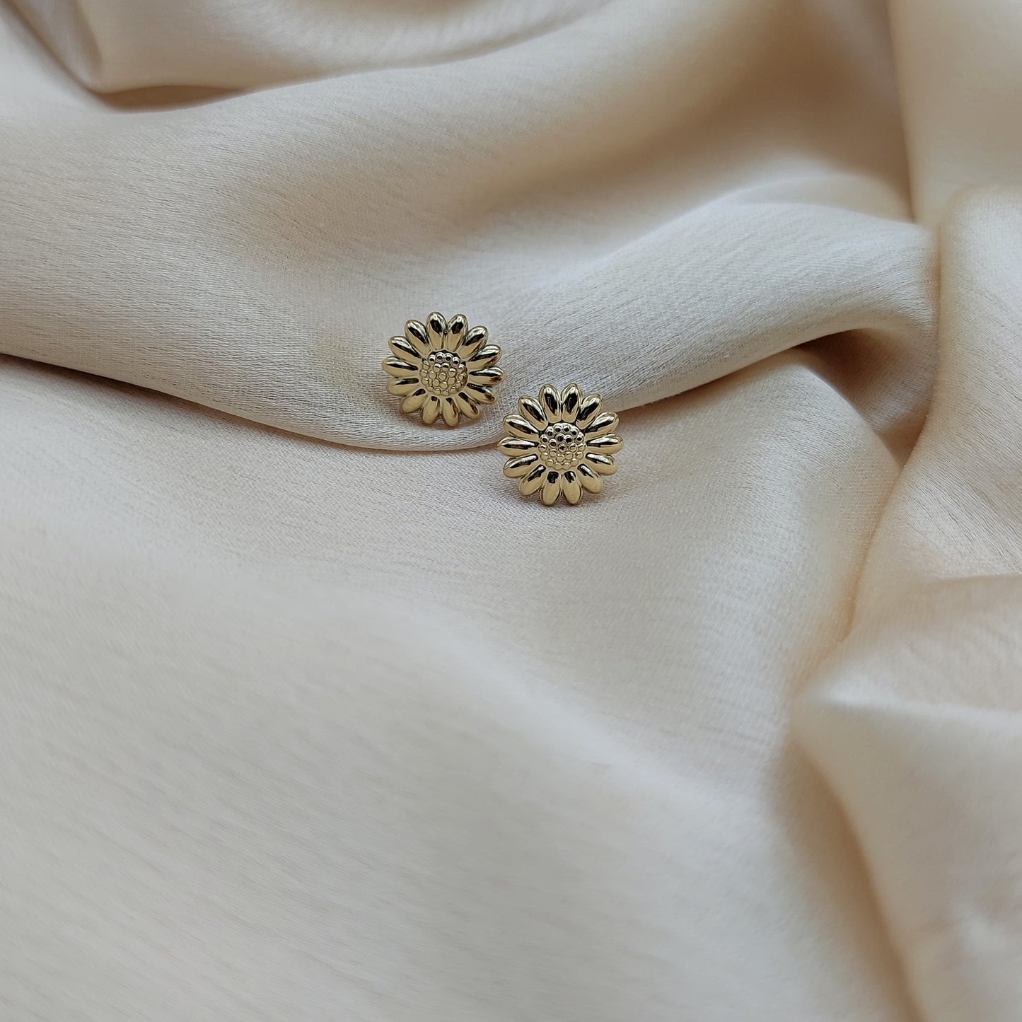 Orecchini girasole gold