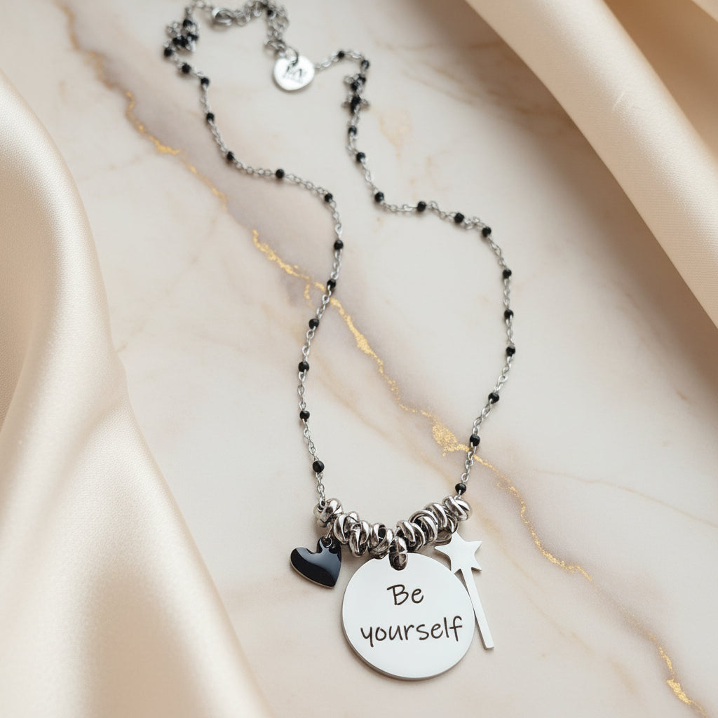 Collana smaltina silver PERSONALIZZABILE a partire da €20