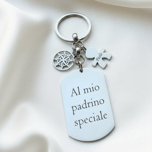 Portachiavi targhetta bimbo