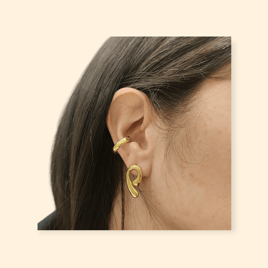 Orecchini virgola gold