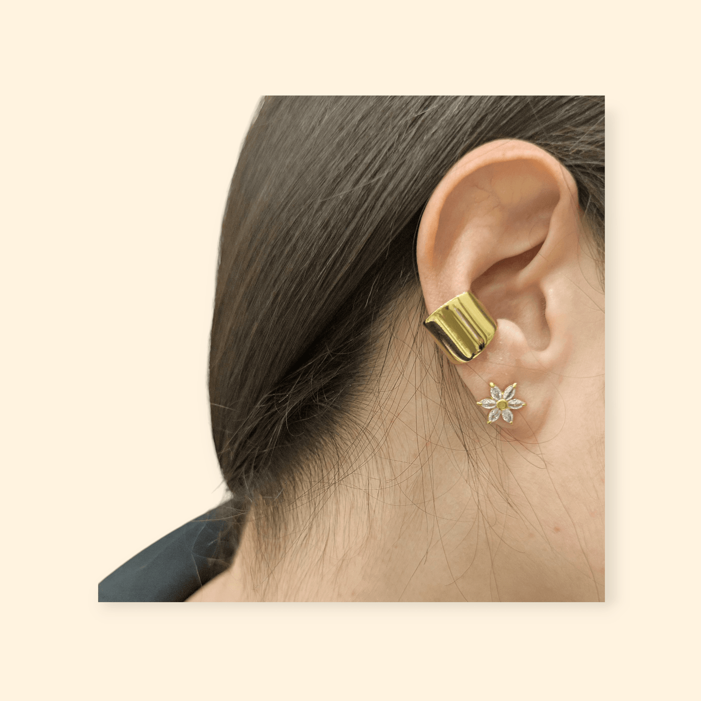 Earcuff liscio gold