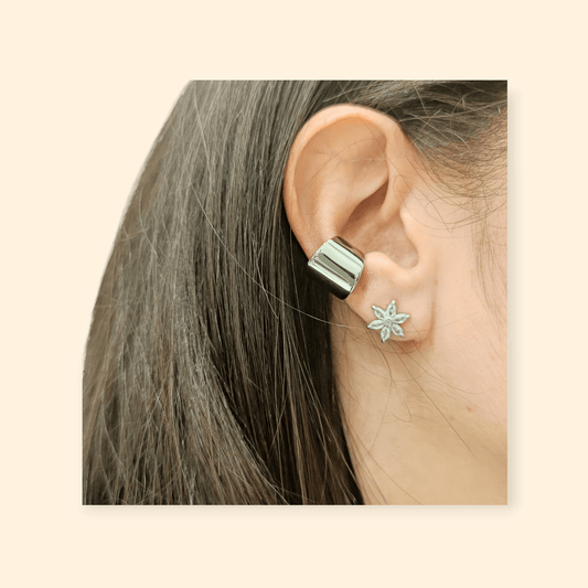 Earcuff liscio silver
