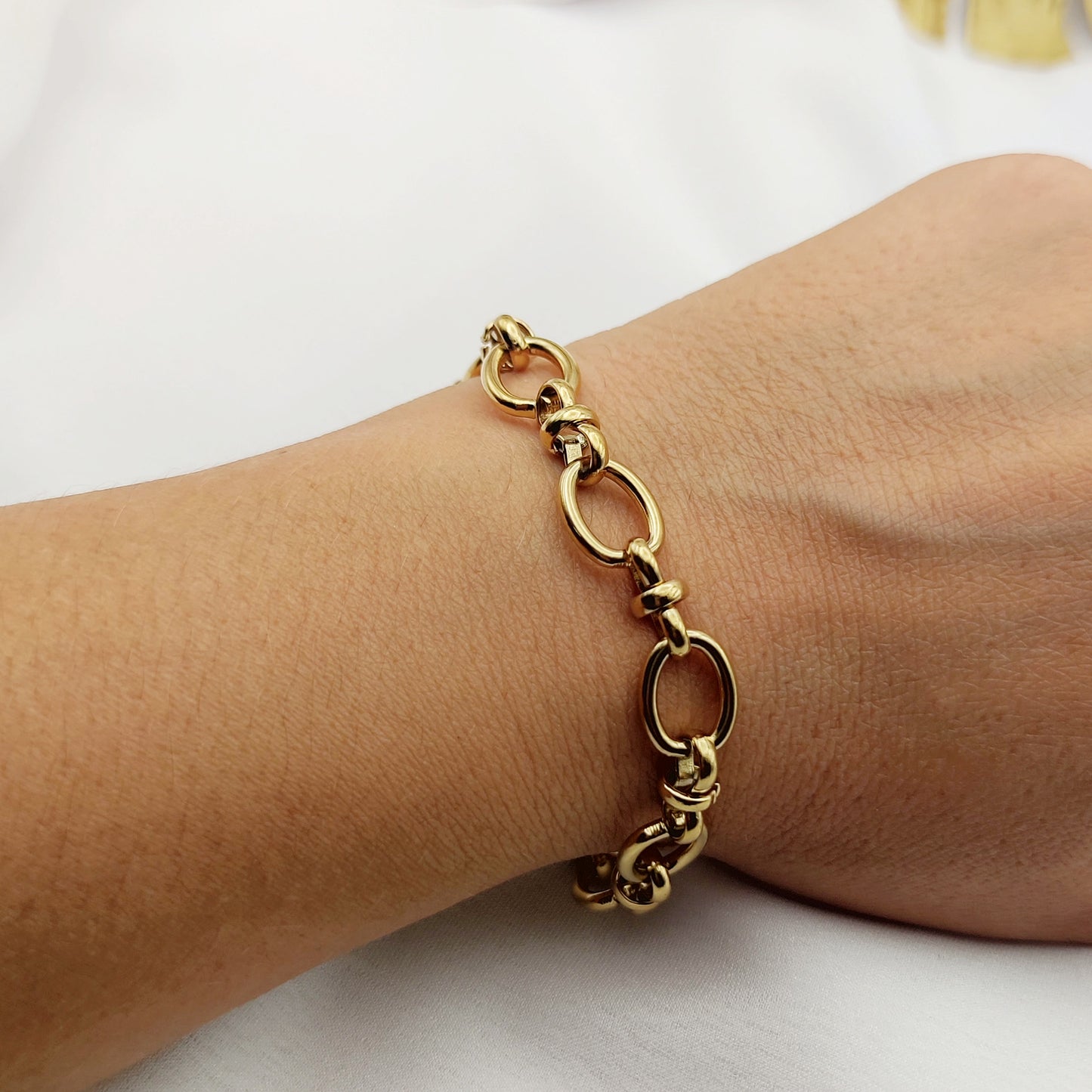 Bracciale ovale chic oro