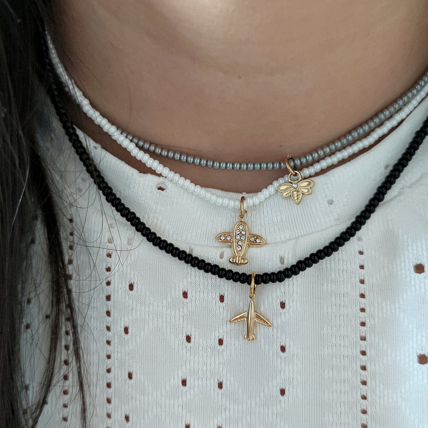 Collana perline rocailles e charm PERSONALIZZABILE da €14,90