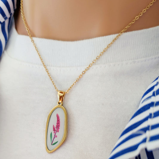 Collana orchidea piramidale Gold