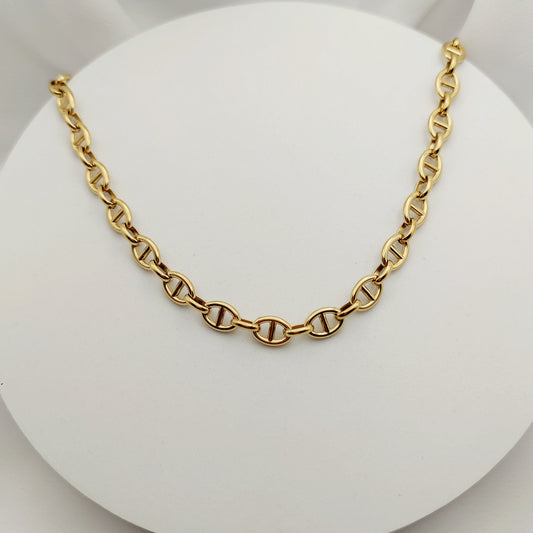 Collana catena ovale oro
