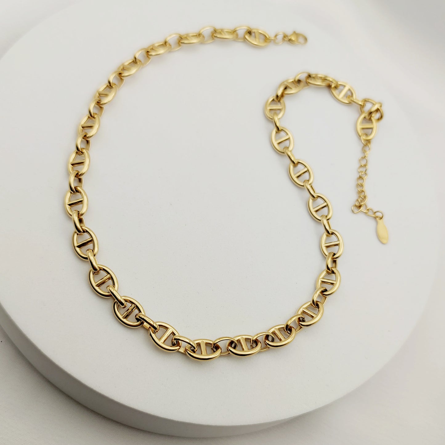 Collana catena ovale oro